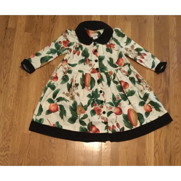 COPY - Vintage Plum pudding girls dress size 7, cotton long sleeves, 100% cotto… - Picture 3 of 14